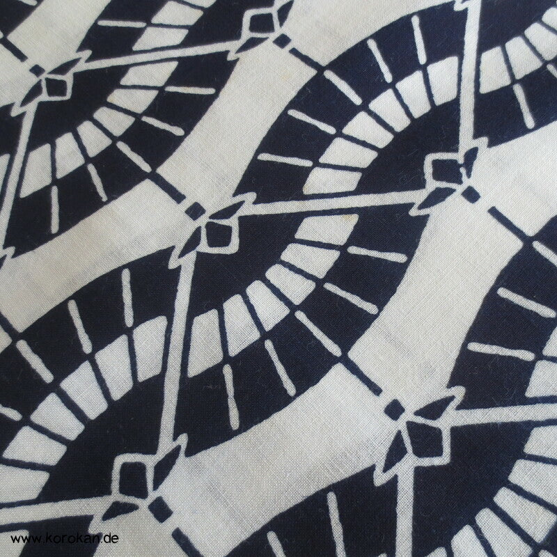 Bangasa - Papierschirmstreifen Yukata Kimono Baumwoll Stoff