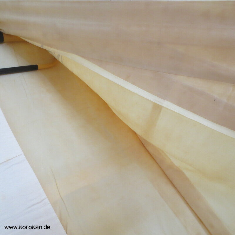 handgemalter Bambus auf Seidendamast Tsukesage Kimono