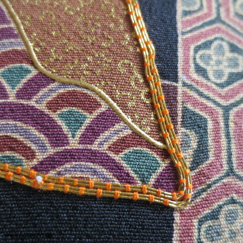 Japan Kimono Hänger Tomesode Seidencrepe