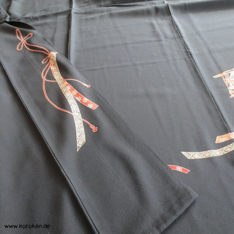Japan Kimono Hänger Tomesode Seidencrepe