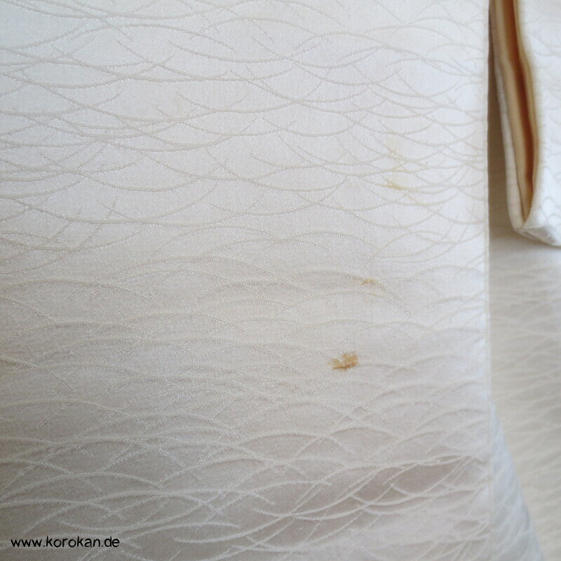 handgemalter Bambus auf Seidendamast Tsukesage Kimono