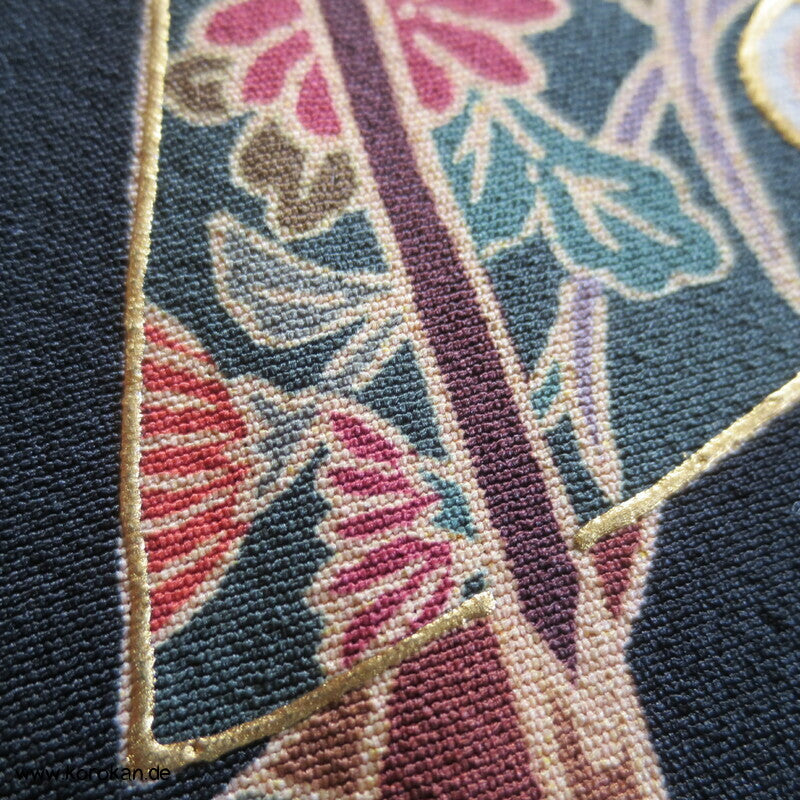 Japan Kimono Hänger Tomesode Seidencrepe