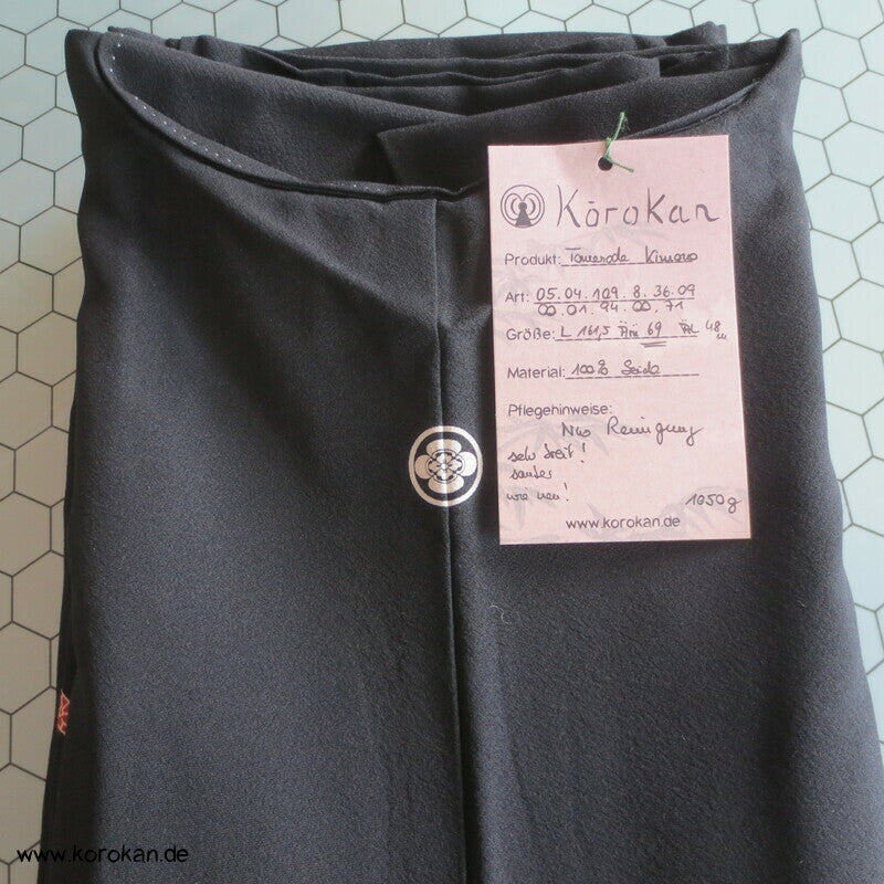 Japan Kimono Hänger Tomesode Seidencrepe