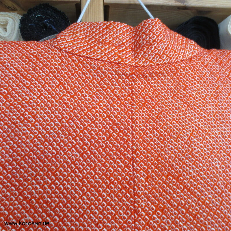 Kamelien und Schmetterlinge Full Shibori Haori Kimonojacke