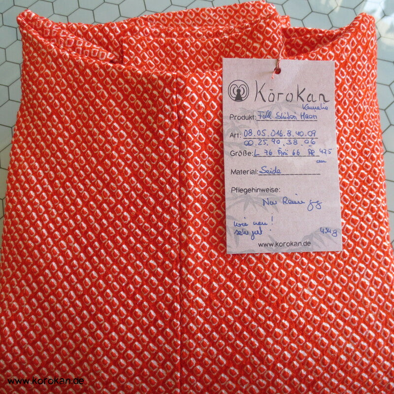 Kamelien und Schmetterlinge Full Shibori Haori Kimonojacke