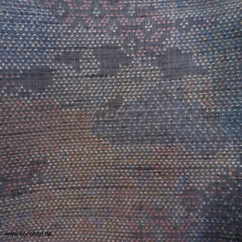 Kiribame Patchwork Kasuri Tsumugi Seiden Kimono, Japan
