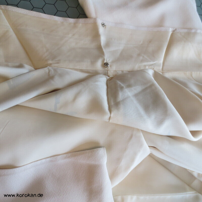 Pfingstrosen Seidencrepe Tsukesage Kimono