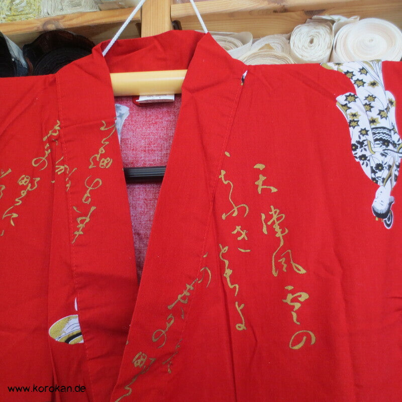 Geisha und Hiragana Yukata Kimono, reine Baumwolle