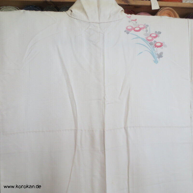 Blumen Homongi Seidendamast Kimono