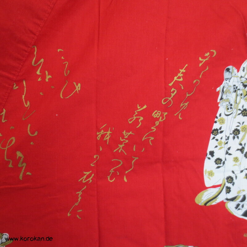 Geisha und Hiragana Yukata Kimono, reine Baumwolle
