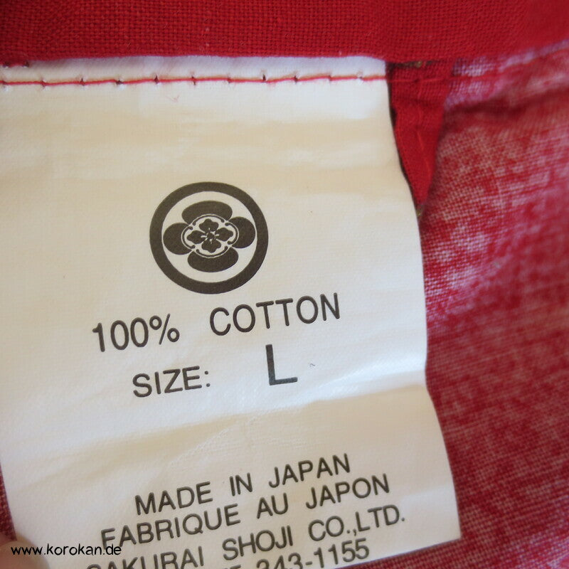 Geisha und Hiragana Yukata Kimono, reine Baumwolle