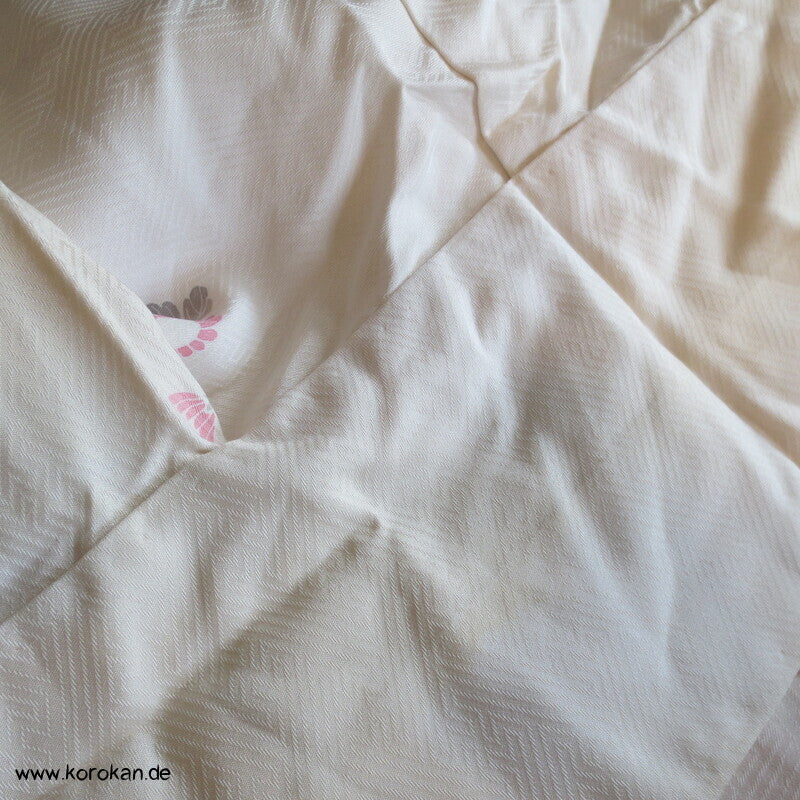 Blumen Homongi Seidendamast Kimono