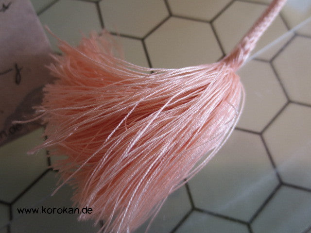 altrosa - kupfer Obijime, Seide / Lurex