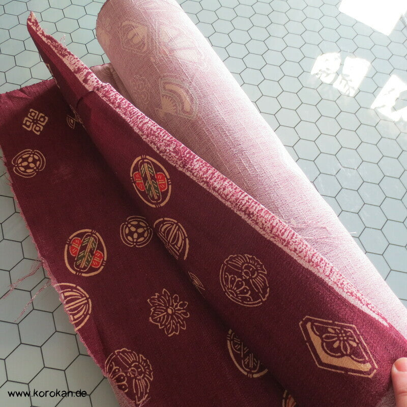 Mon Symbole Wolle / Seide Kimono Krepp