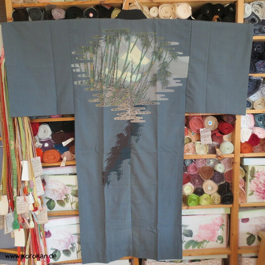 Fuji San hinter Bambus Juban Unterkimono, synthetisch
