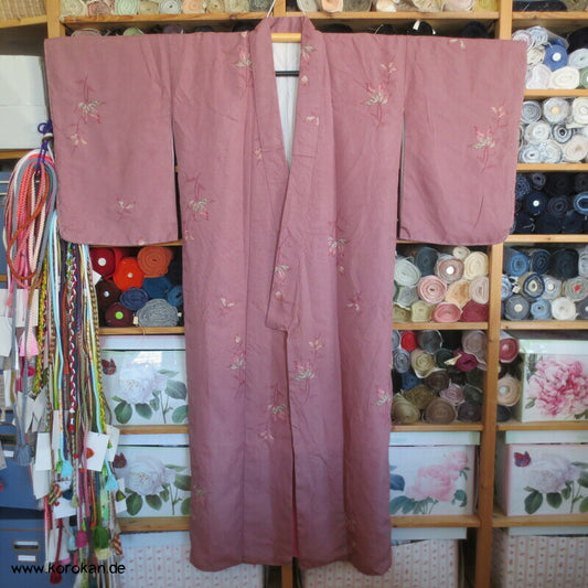 gewebte Blätter Jacquard Komon Kimono