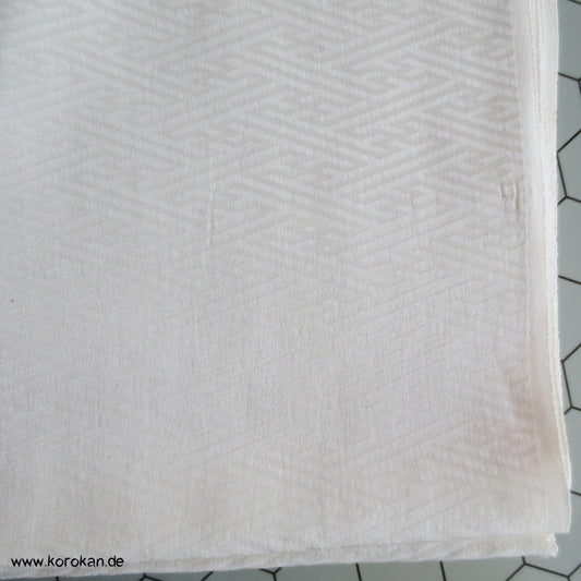 natur Sayagata Rinzu Damast Kimono Seiden Futter