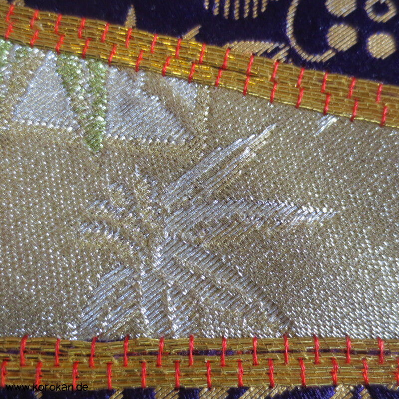Brokatapplikationen, Fächer, Bambus Uchikake - Kimono Hochzeits Mantel