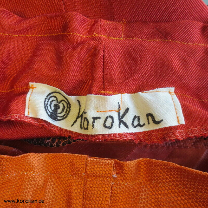 Seiden Krawatten Upcycling Rock rot orange persimmon