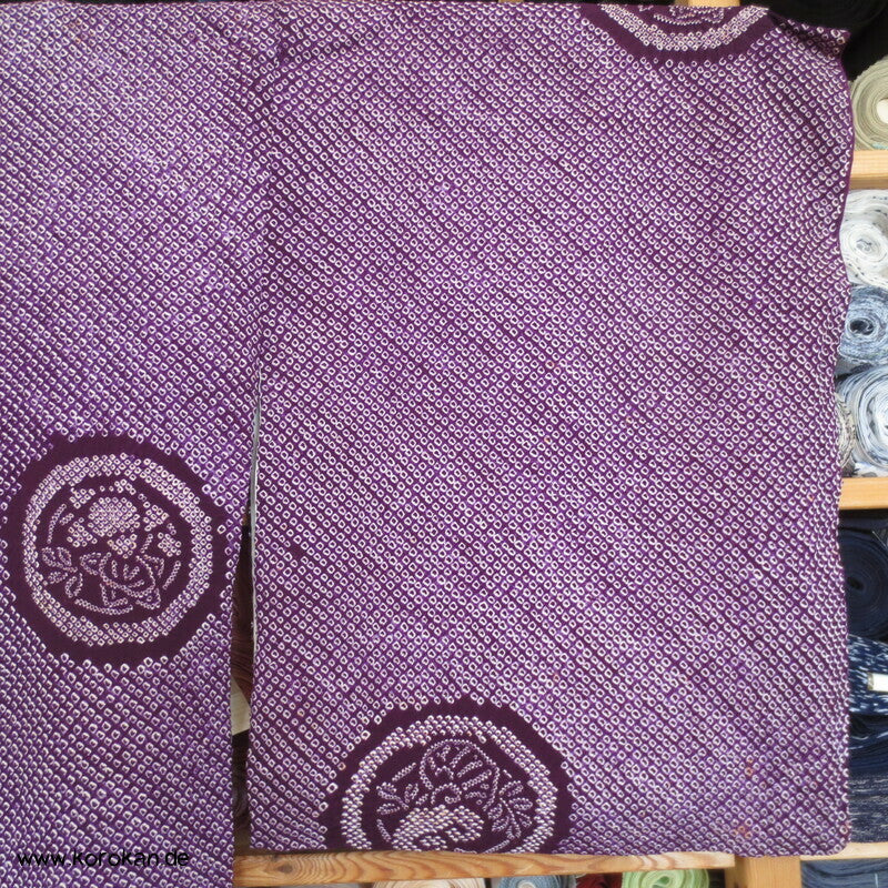Full Shibori Mon Wappen Komon Kimono