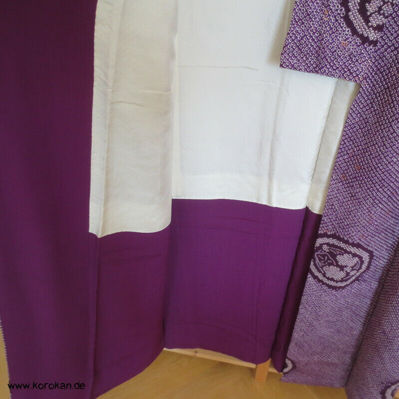 Full Shibori Mon Wappen Komon Kimono