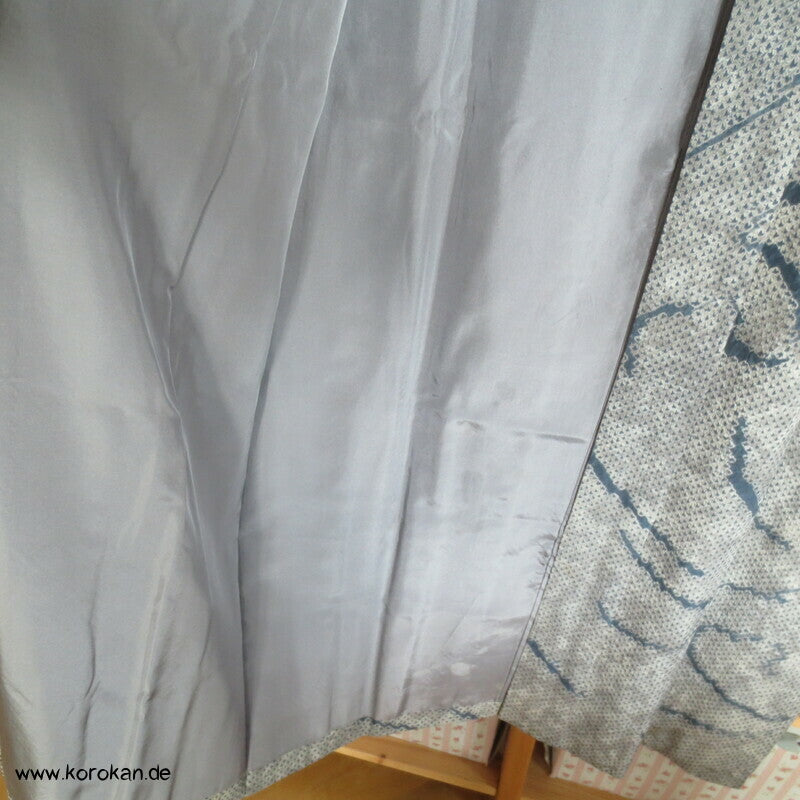 Full Shibori Welle Männer Juban Unterkimono reine Seide