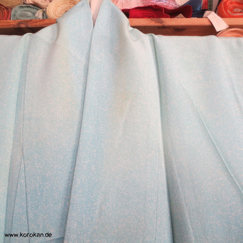 Tsukesage Seidencrepe Kimono Schneelandschaft mit Zweigen