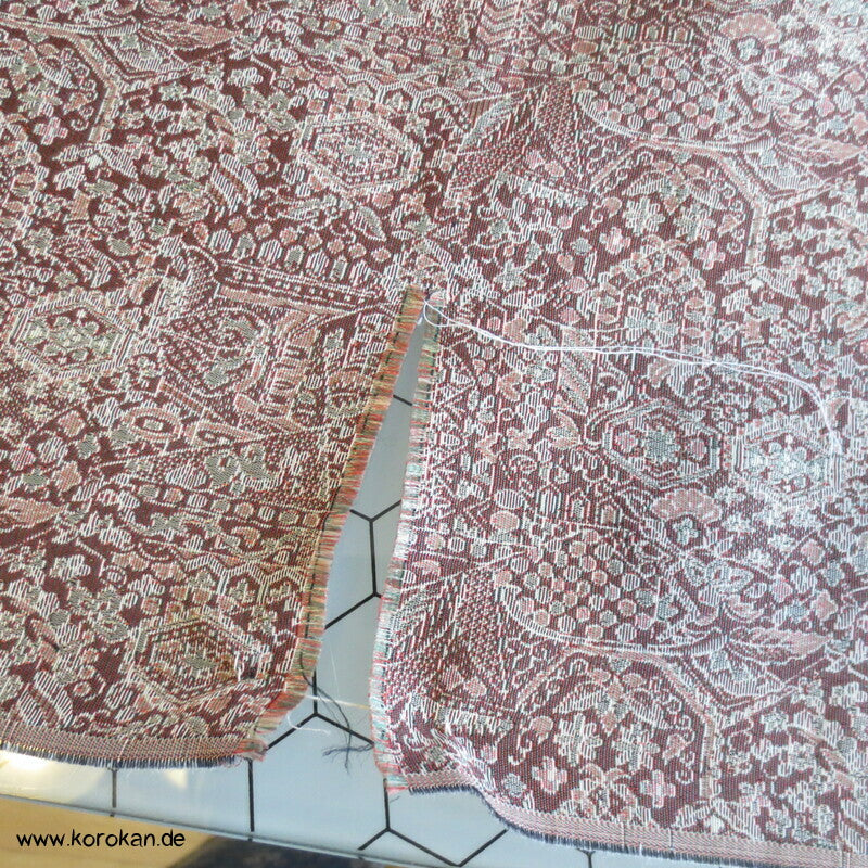 ornamentales Kiribame Jacquard Haori Araihari - feine Musterdetails