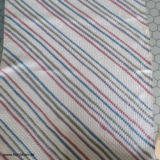 Shibori Diagonaler Streifen Seide Kimono Stoffrolle