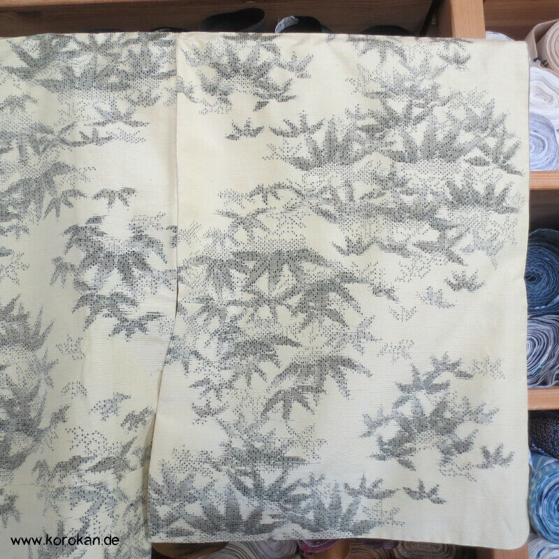 Tsumugi Seiden Kasuri Bambusmuster Kimono
