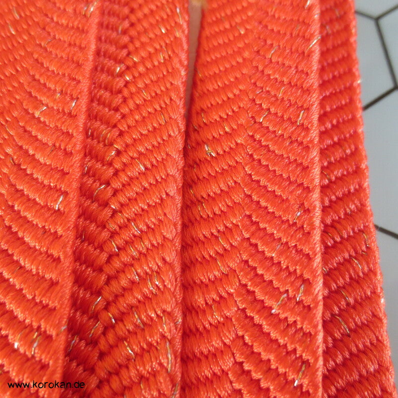 persimmon mit gold Obijime, geflochten, uni, neu