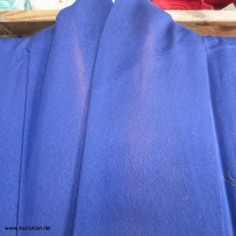 Mandarinenten Homongi Seidencrepesatin Japan Kimono