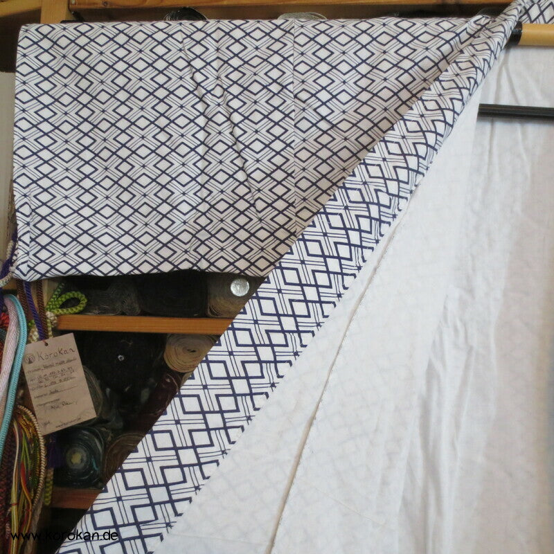 Diamantmuster Nemaki - Kimono zum Schlafen, Baumwolle