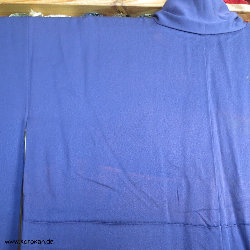 Mandarinenten Homongi Seidencrepesatin Japan Kimono