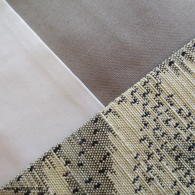 Tsumugi Seiden Kasuri Bambusmuster Kimono