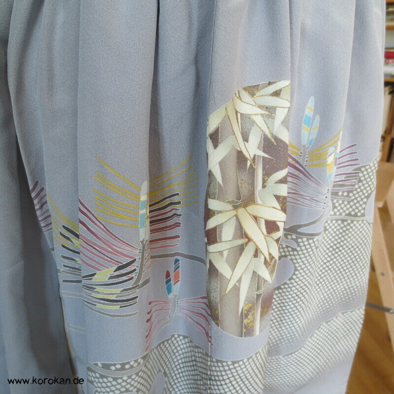japanischer Upcycling Rock mit Gummizug in der Taille