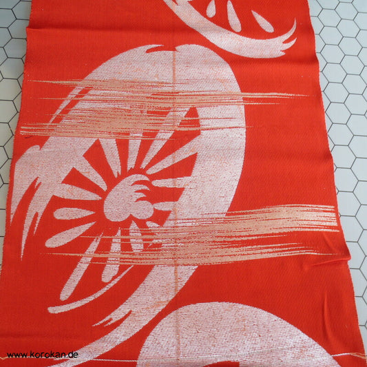 Araihari antiker Seidenbrokat Kimono Obi Genji Guruma
