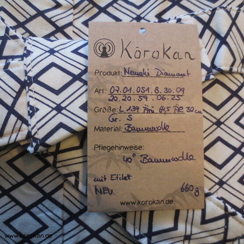 Diamantmuster Nemaki - Kimono zum Schlafen, Baumwolle