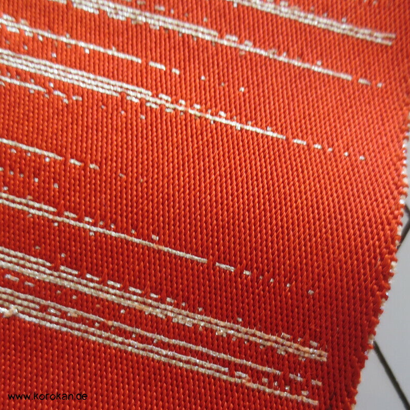 Araihari antiker Seidenbrokat Kimono Obi Genji Guruma