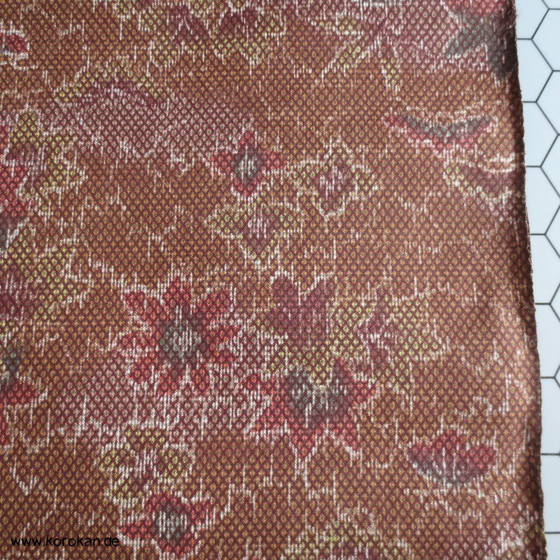 Herbst Blumen und Blätter Seidenstoff für Kimono, Druckmuster