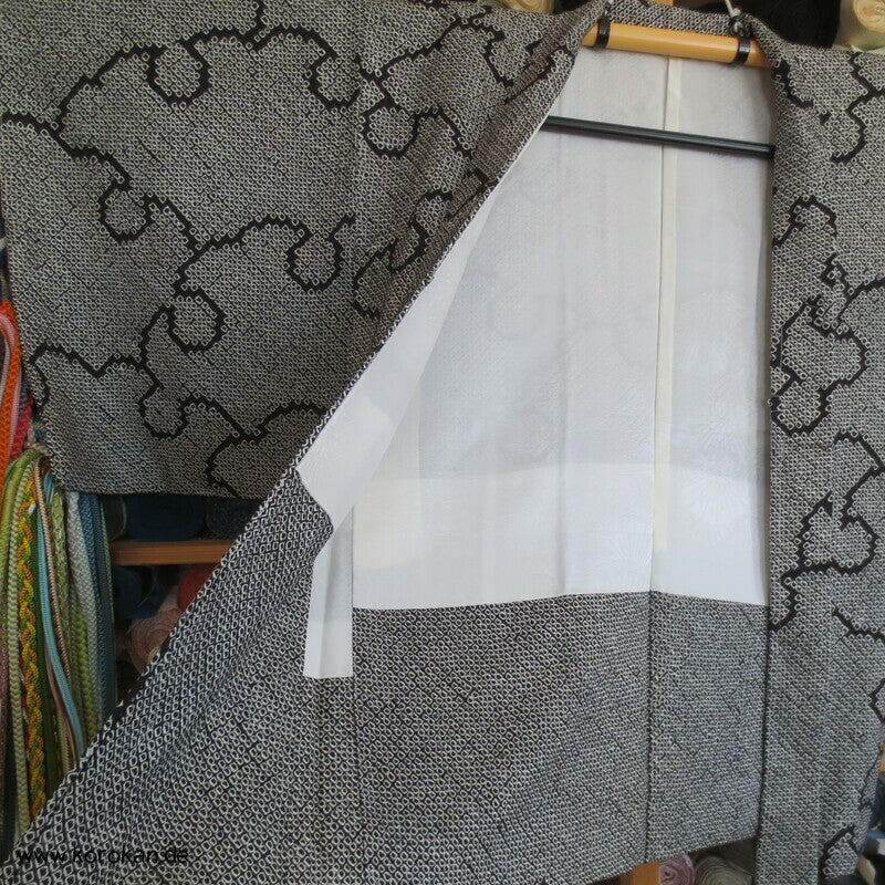 überlappende Schneeflocken Full Shibori Haori