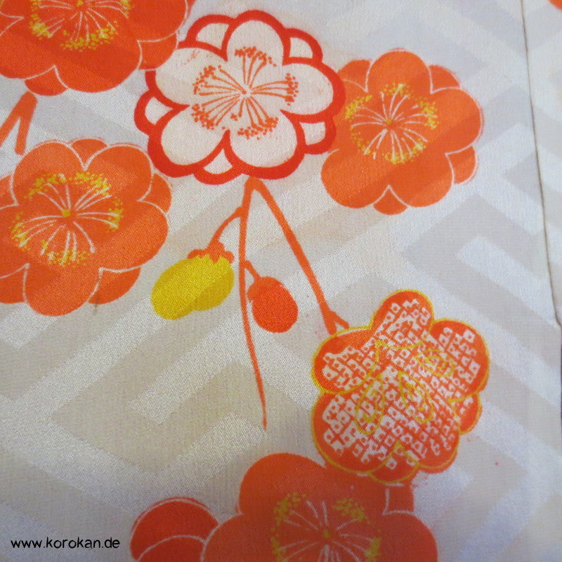 bunte Seide Juban Kimono