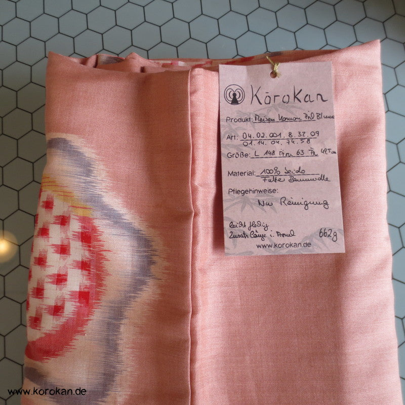 abstrahierte Blüten Meisen Komon Kimono
