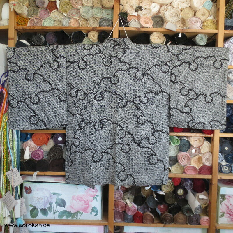 überlappende Schneeflocken Full Shibori Haori