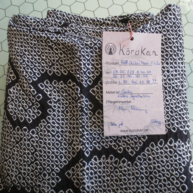 überlappende Schneeflocken Full Shibori Haori
