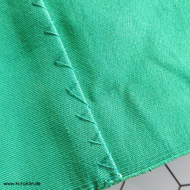 regenbogen Streifen auf grün Nagoya Obi