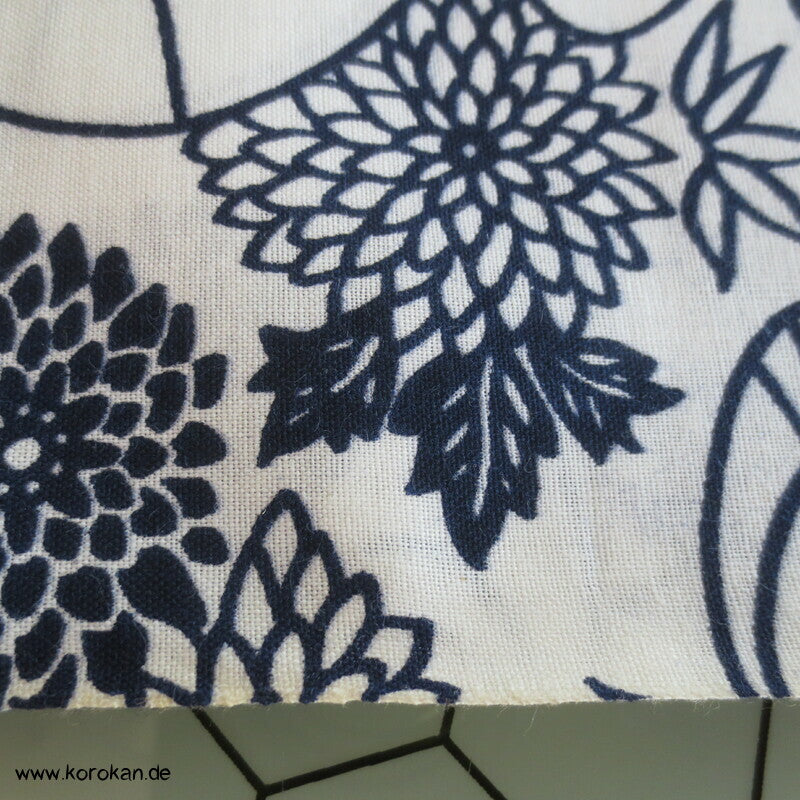 Fluss, Bambusgitter, Iris Yukata Kimono Baumwoll Stoff