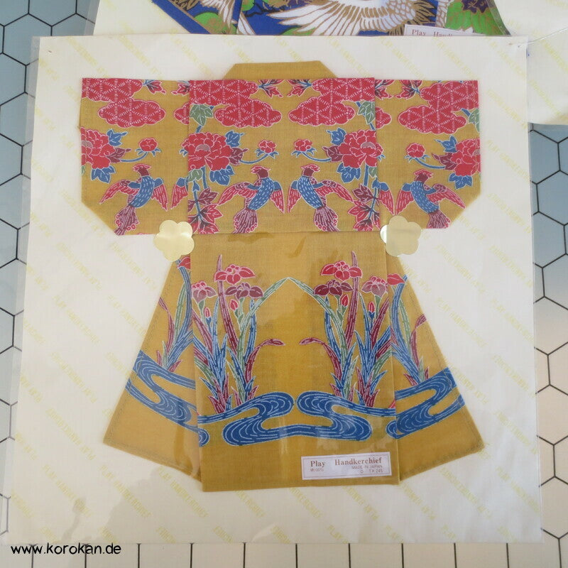 Kimono Taschentücher - als Origami Kimono gefaltet