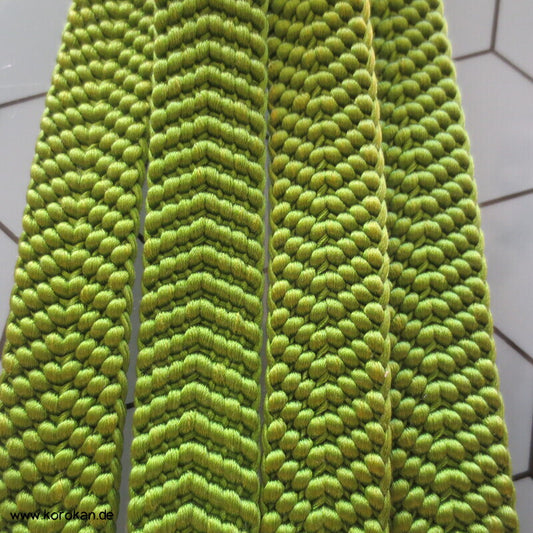 grasgrün Vintage Obijime, Seide