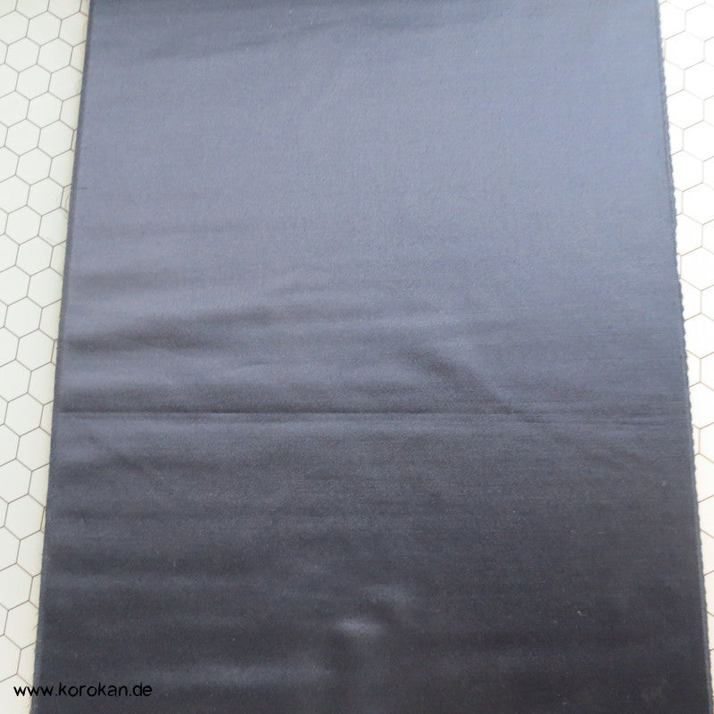 dunkelblau uni Kimono Seidensatin